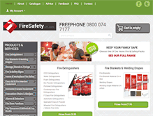 Tablet Screenshot of firesafety.uk.com